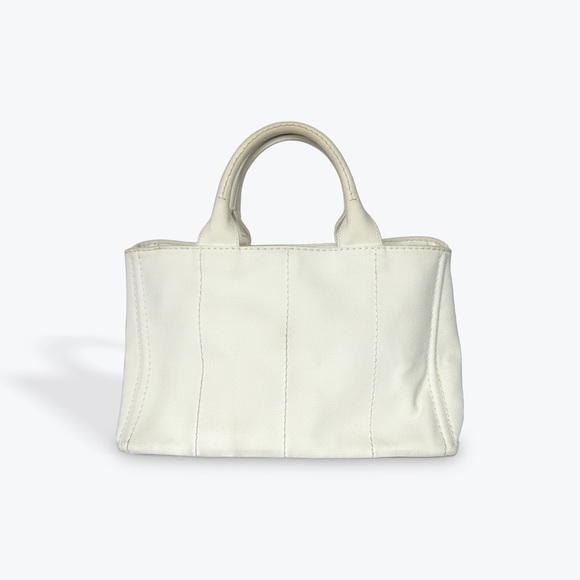 Authentic Prada Canapa Canvas Tote Bag - Comes with Authenticity Card - Picture 2 of 15